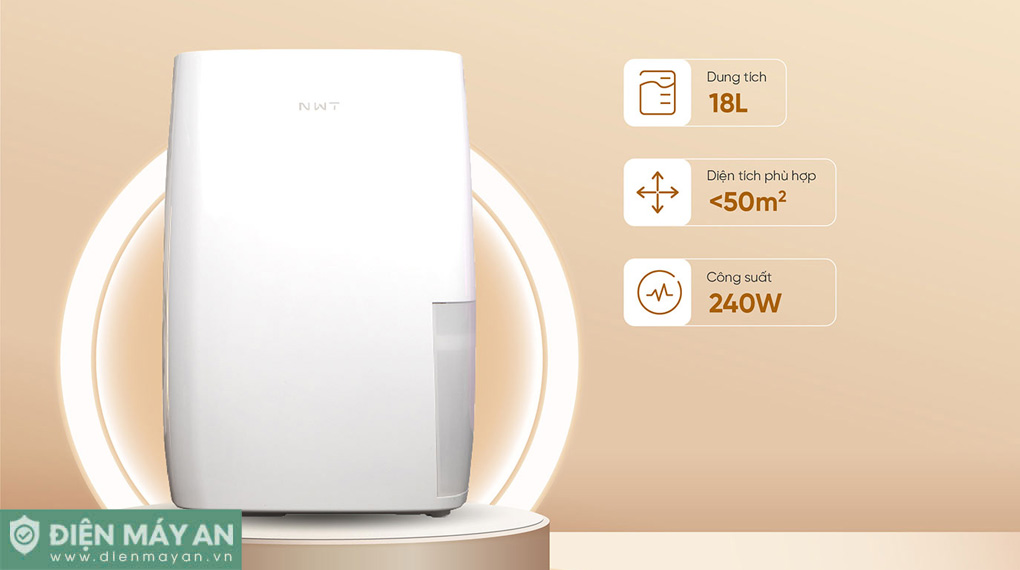 Máy Hút Ẩm Thông Minh Xiaomi New Widetech 18L WDH318EFW1